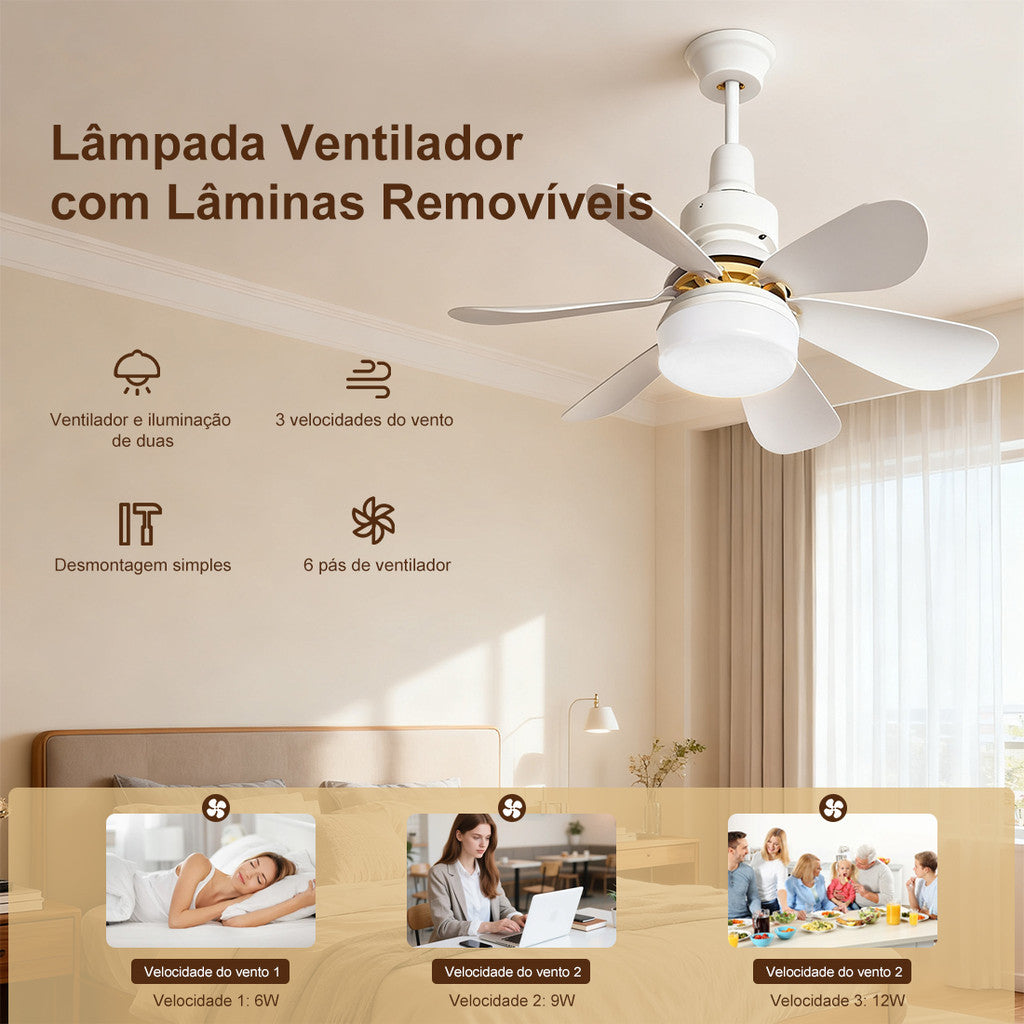 AirFlow™ — Ventilador com Luz LED