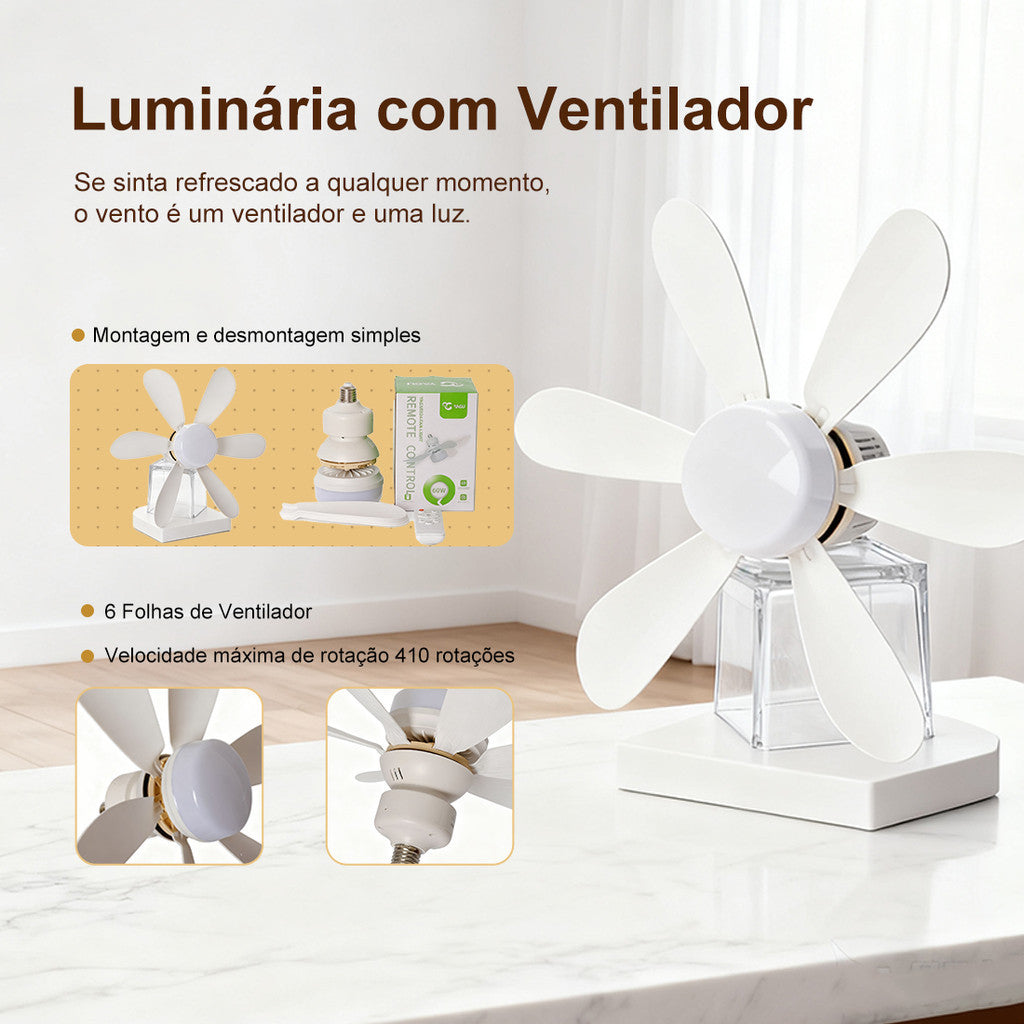AirFlow™ — Ventilador com Luz LED